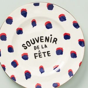 Clare V Oui Maisonette dessert plates (4) NWT